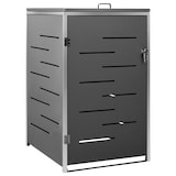 thumbnail of vidaXL Mülltonnenbox für 1 Tonne 69x77,5x112,5 cm Edelstahl