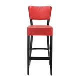 thumbnail of Barstuhl Lagos | Rot | Barhocker | mit gepolsterter Rückenlehne