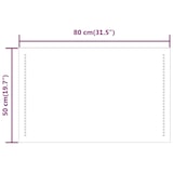 thumbnail of vidaXL LED-Badspiegel 80x50 cm