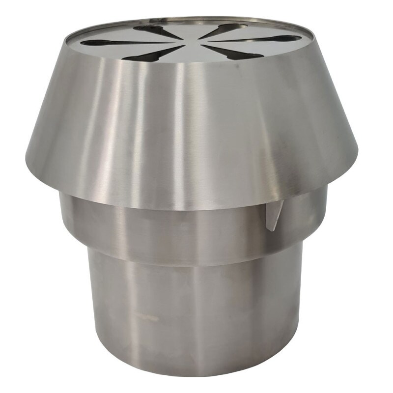 Kit pare-feu + chapeau cheminée inox (cbq-120) - Diamond