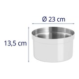thumbnail of APS Stahlschüssel - 230 x 135 mm