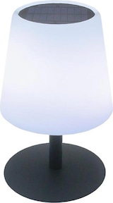thumbnail of Lumisky 2 kleine, stehende Solar-Tischlampen, H 25 cm Stahl Grau