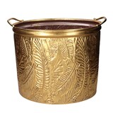 thumbnail of Vacchetti Set di 2 portavasi metallo oro