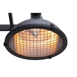 thumbnail of METRO Professional Calefactor de techo radiante doble EPH3000, acero, 43 x 132 x 35 cm, protección contra sobrecalentamiento, mando a distancia, negro