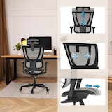 thumbnail of Sedia da ufficio / Poltrona direzionale ERGOHUMAN SLIM ECO M GEN2 tessuto a rete nero hjh OFFICE