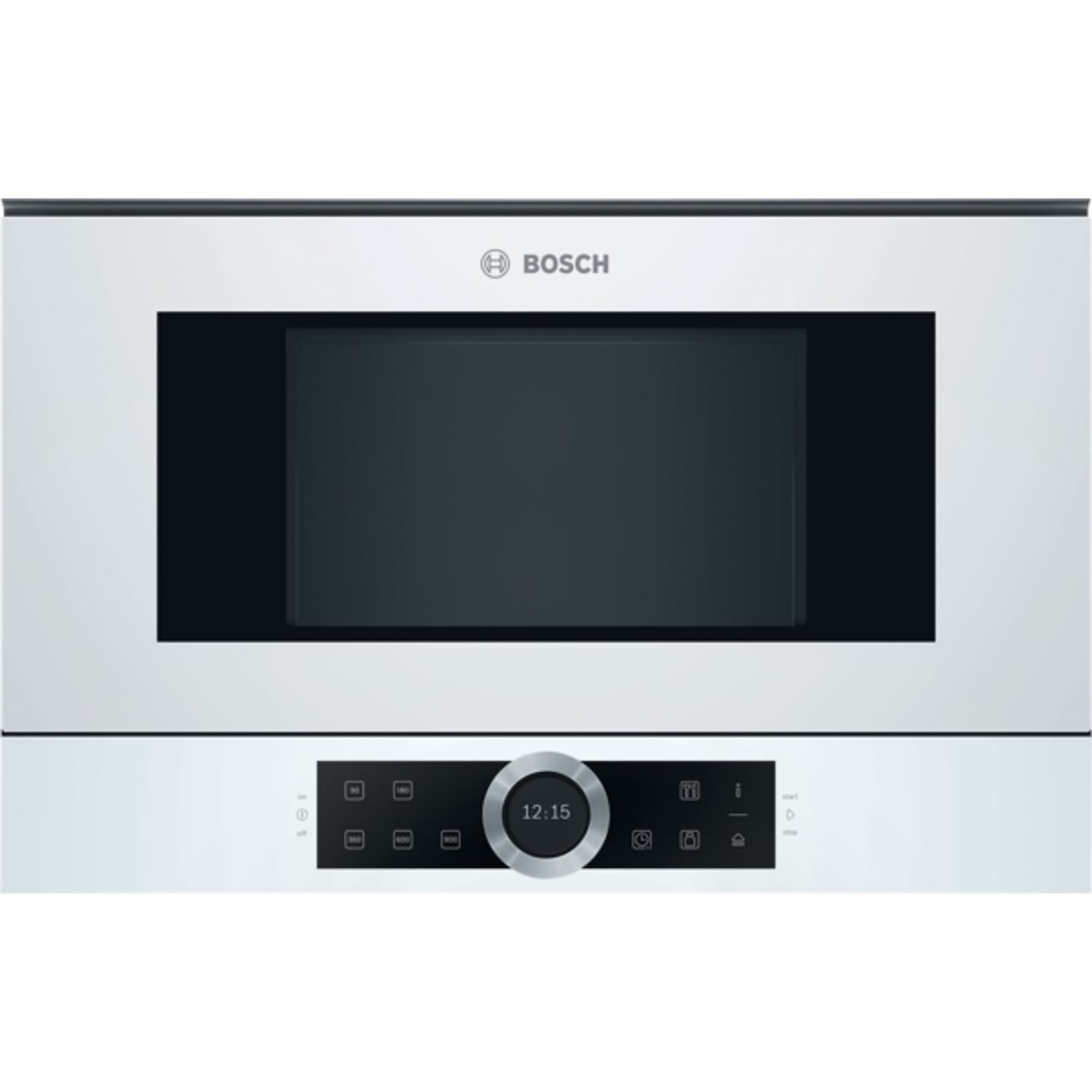 Bosch Serie 8 BFL634GW1 microondas Integrado Solo microondas 21 L 900 W Blanco