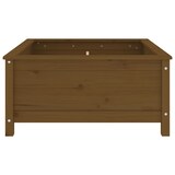 thumbnail of Helloshop26 - Hochbeet für Pflanzen und Blumen Terrasse Garten 82,5 x 82,5 x 39 cm massives braunes Kiefernholz 02_0037945