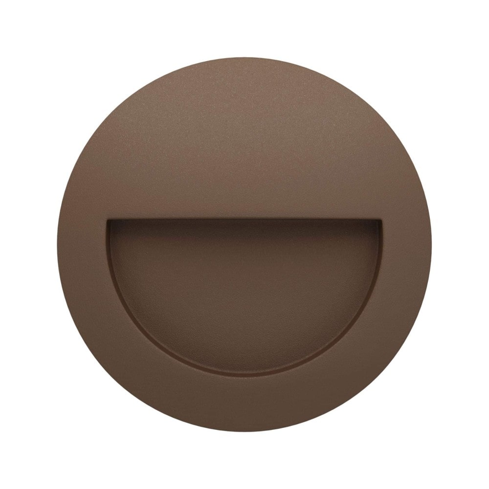 Beneito & Faure - Mis R Wall 3W LED Inbouw Trapverlichting - Ronde Wand Trapverlichting IP65 Schakelaar 2700K/3200K/4000K - Cortenstaal