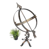 thumbnail of Sonnenuhr Uhr aus Metall Schmiedeeisen Wetterfest 72 cm Patina Gartendekoration