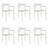 thumbnail of garbar DANNA Set 6 Silla Con Brazos Interior, Exterior Blanco