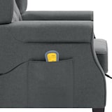 thumbnail of vidaXL Massagesessel mit Hocker Hellgrau Stoff