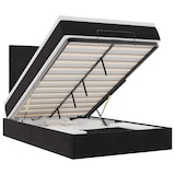 thumbnail of vidaXL Ottoman-Bett mit Matratzen & LEDs Schwarz 120x190 cm Samt
