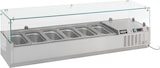 thumbnail of Aufsatzvitrine Albon | 1/4 GNx6 | HxBxT 43,5x140x33,5cm + CHEFGASTRO Geschirrtuch