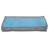 thumbnail of SVITA 3er Set Aufbewahrungstasche M faltbare Unterbettkommode Sichtfenster Griffe Reißverschluss Stoff Helllgrau