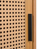 thumbnail of Merax Sideboard Küchenschrank, Kommode Aufbewahrungsschrank mit 2 Schiebetüren und Verstellbare Ablage, Landhausstil Beistellschrank B100/H90/T37 cm