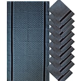 thumbnail of 10x Geschirrtuch, 50x100cm, 100% Baumwolle, Grubentuch, Küchentuch, Trockentuch, grau gemustert