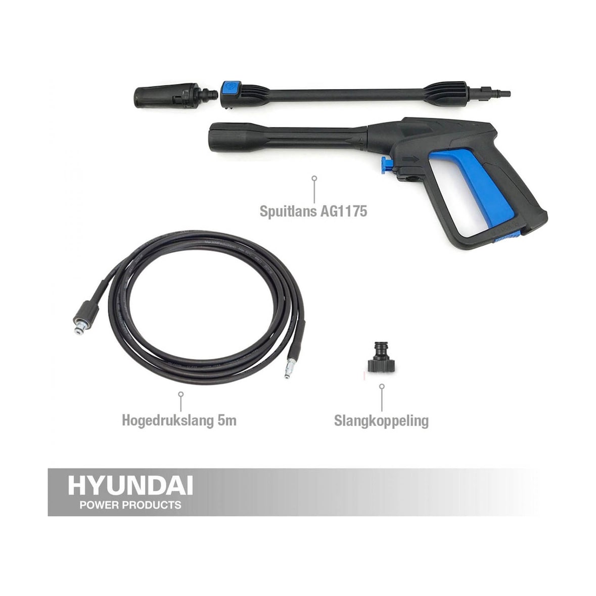 Hyundai hogedrukreiniger 1400 W - 105 bar