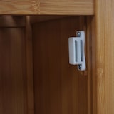 thumbnail of Badezimmerset HWC-B18, Komplett Badezimmer Badmöbel Badset Badschrank mit Tür, Bambus