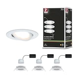thumbnail of Paulmann Spot encastré LED Nova Coin Kit de 3 orientable  rond 84mm 50° Coin 3x6W 3x470lm 230V  2700K Blanc dépoli 93449