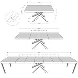 thumbnail of Itamoby Tavolo allungabile 90x160/420 cm Volantis Premium bianco frassino telaio 4/A