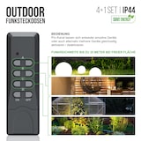 thumbnail of Arendo Outdoor Funksteckdosen-Set für den Außenbereich - 4x Funkschalter / 1x Fernbedienung / IP44