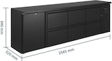 thumbnail of GastroHero Barkühltisch 1 Tür 6 Schubladen 2545 mm Getränkekühler Umluftkühlung +2 bis +8 °C LED 687 Liter Gastro Kühltisch