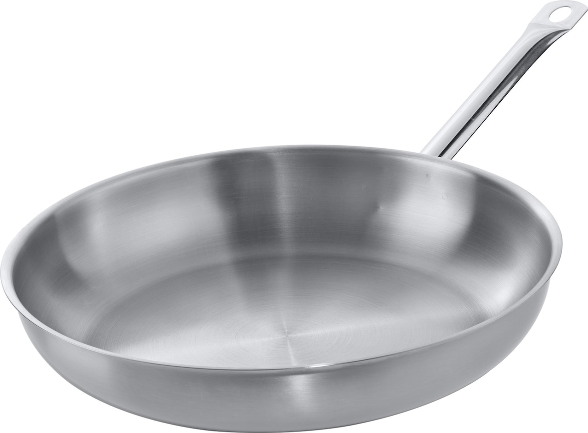 METRO PROFESSIONAL Diepe koekenpan, roestvrij staal, Ø 28 cm, hoogte: 7.8 cm, inductie, ovenbestendig