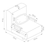 thumbnail of VCM  Kolino  H. 95 x B. 64 x T. 78 cm