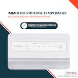thumbnail of homeX Gefrierschrank No Frost, Tiefkühlschrank groß - 204 Liter, 4-Sterne Gefrieren, Super-Frost-Funktion, FSN2041E-W