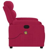 thumbnail of vidaXL Massagesessel Weinrot Samt