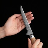 thumbnail of Wakoli EDIB Pro Damast Ausbeinmesser I 14cm Klinge I Pakkaholzgriff