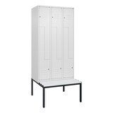 thumbnail of C+P Z-Spind Classic PLUS, Bank, 6 Abteile, 2120x900x815mm, 9016/9016