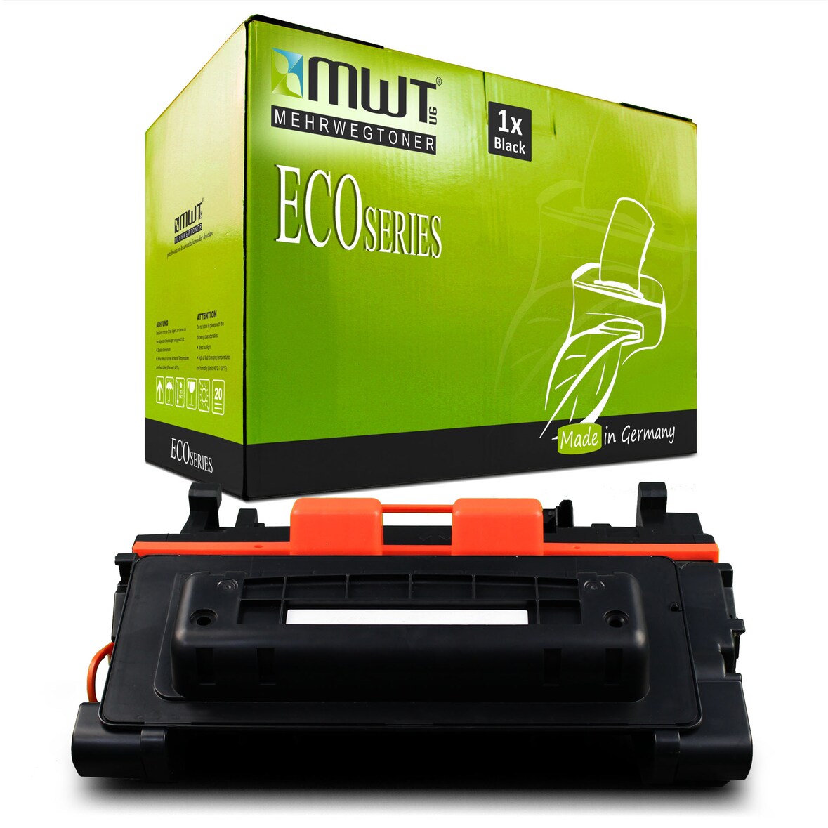 1 Mehrwegtoner kompatible Lasertoner ersetzt HP Q1338A 38A Schwarz