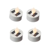 thumbnail of LED Solar Teelichter Garten Outdoor Solar Kerze H: 5,5cm weiß 4 Stück