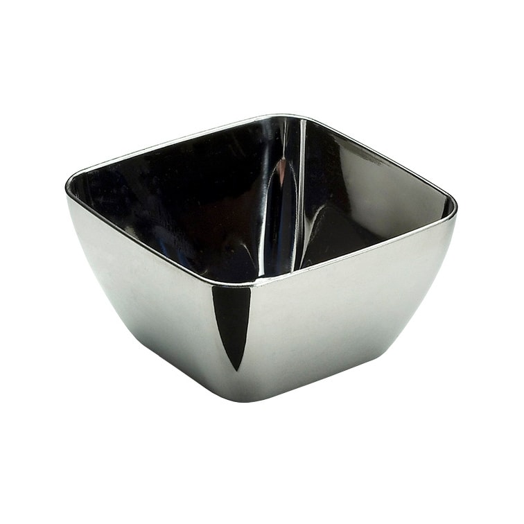 MONOUSO - Tigela Degustação de Plástico Prata 75ml 5x5x3cm (20 Uds)