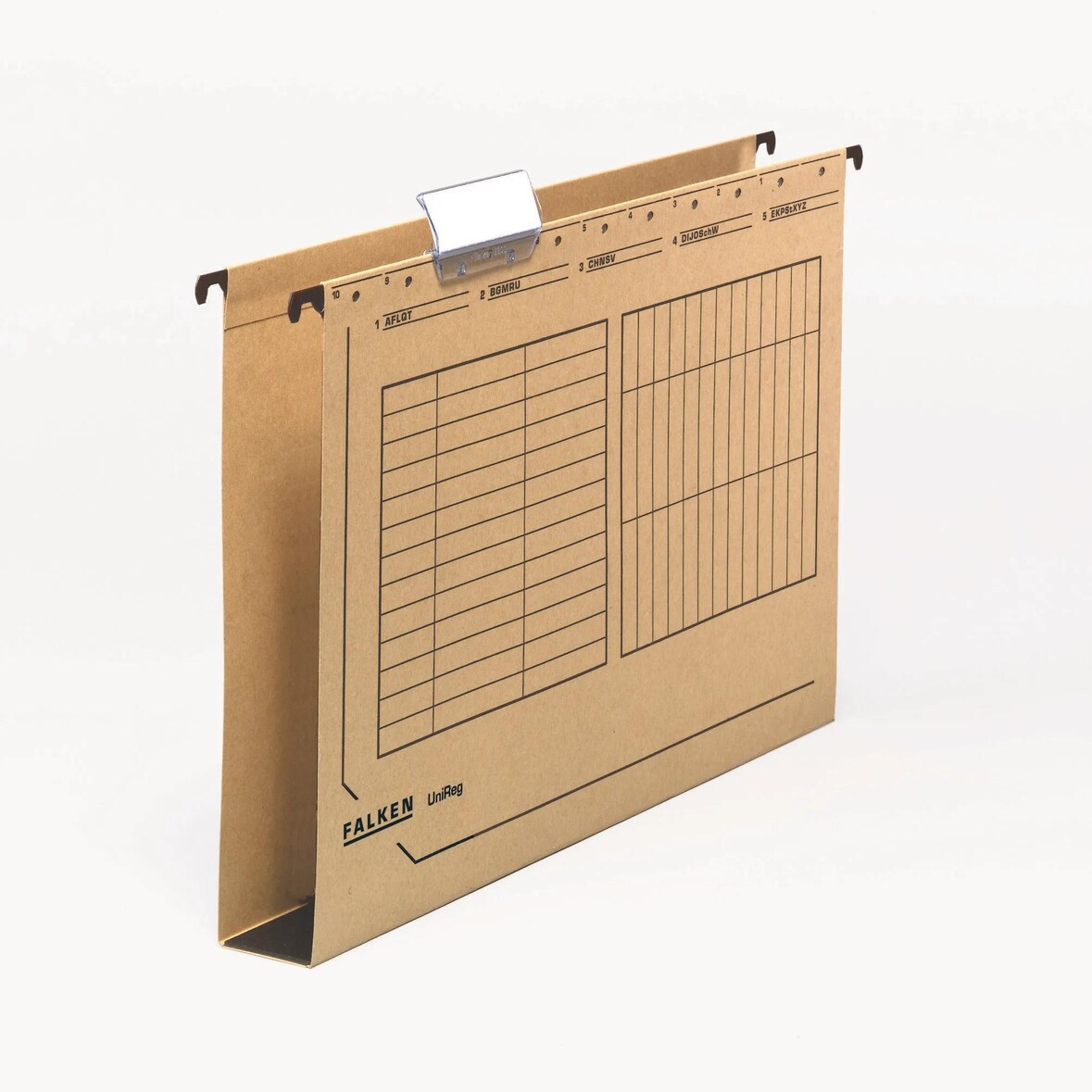Falken 11288131 25x Hängesammler UniReg, 320g/m2-Kraftkarton, 4cm Kartonboden - Braun