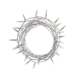 thumbnail of WellHome - Catena di 80 luci LED bianche con timer e cavo trasparente