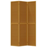 thumbnail of Décoshop26 - Paravent séparateur de pièce cloison 3 panneaux en bois de paulownia marron DEC030780