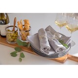 thumbnail of 4er Set Serviettenringe Vita, edel versilbert, anlaufgeschützt, Länge 5 cm