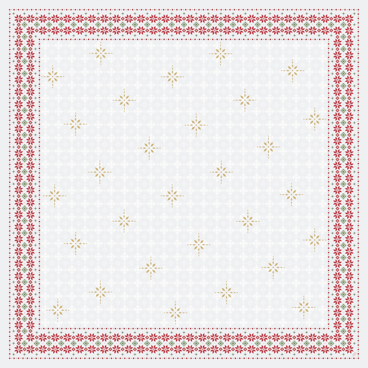 Duni Dunicel® Mitteldecke 84 x 84 cm Tradition, 100 Stk/Krt (1 x 100 Stk)