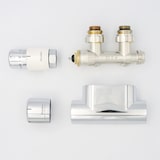 thumbnail of Ventilgarnitur für Mittelanschluss 50mm Chrom eck komplett