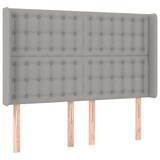 thumbnail of vidaXL Boxspringbett mit Matratze & LED Hellgrau 140x190 cm Stoff