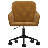 thumbnail of vidaXL Esszimmerstühle 2 Stk. Drehbar Braun Samt