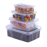 thumbnail of 32 Stück Aufbewahrungsboxen - 8 Stück 0,4 Ltr. + 8 Stück 0,7 Ltr. + 8 Stück 1,2 Ltr. + 8 Stück 2,1 Ltr. Volumen