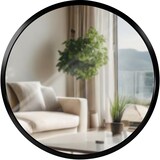 thumbnail of Décoshop26 - Specchio da parete rotondo 30 cm cornice nera minimalista 3 cm design moderno montaggio a parete incluso 10_0008741