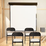 thumbnail of Silla de confidente / silla para visitas / silla plegable TUDELA PU blanco hjh OFFICE