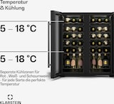 thumbnail of Klarstein Shiraz Weinkühlschrank | 2 Kühlzonen | LED-Beleuchtung | Touch-Control | freistehend Schwarz