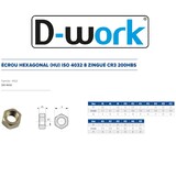 thumbnail of 5 Ecrous Hexagonaux HU M45 mm - 4032 - 8 - Zingué CR3 - D-Work