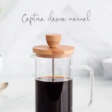 thumbnail of Lacor 62163 Cafetière française, Presse à café, Cafetière à piston avec piston, Verseuse française pour café filtre, Bois, 0,35 l