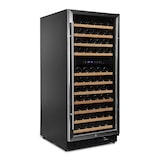 thumbnail of Vinoteca Vinobox 110 2T inox 110 botellas 2 temperaturas, de 5º a 10º y de 10º a 18ºC, 210 W, 11 baldas de madera extraíble